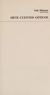 Cover of Siete Cuentos Goticos