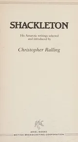 Cover of Shackleton