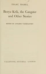 Cover of Benya Krik, the gangster, and other stories