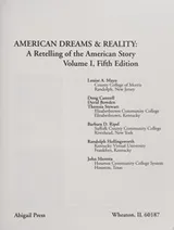 Cover of American dreams & reallity