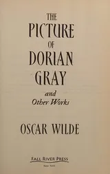 Cover of The picture of Dorian Gray and other works