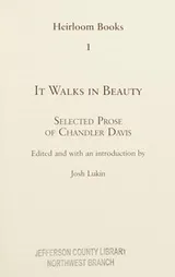 Cover of It walks in beauty