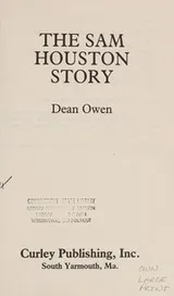 Cover of The Sam Houston story