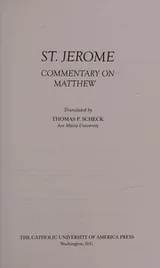Cover of Commentary on Matthew