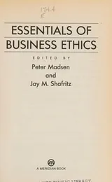 Cover of Essentials of business ethics