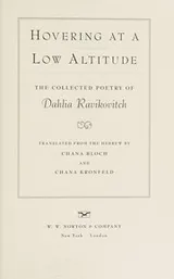 Cover of Hovering at a Low Altitude
