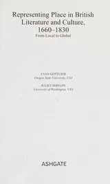 Cover of Representing Place in British Literature and Culture, 1660-1830