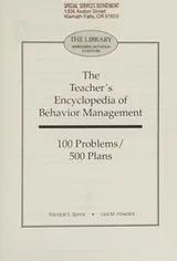 Cover of The teacher's encyclopedia of behavior management