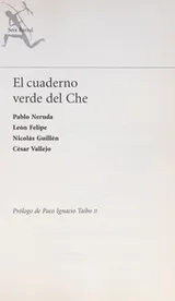 Cover of El cuaderno verde del Che
