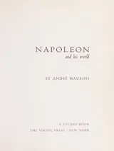 Cover of Napoleon and his world