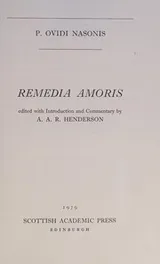 Cover of Remedia amoris