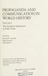 Cover of Propaganda and communication in world history