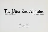 Cover of The Utter Zoo Alphabet