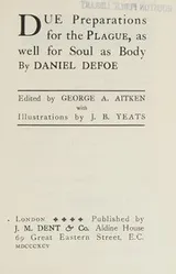 Cover of Due preparations for the plague, as well for soul as body