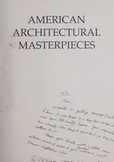 Cover of American architectural masterpieces
