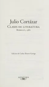 Cover of Clases de literatura