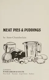 Cover of Meat Pies and Puddings