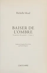 Cover of Baiser de l'ombre