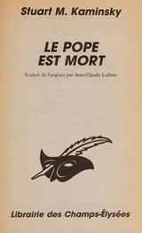 Cover of Le pope est mort