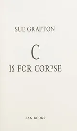 Cover of "C" is for corpse