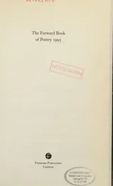 Cover of The Forward book of poetry 1995