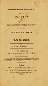 Cover of Antinomianism unmasked