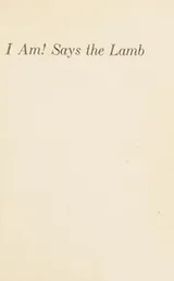 Cover of I am! says the lamb