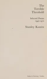 Cover of Terrible Threshold