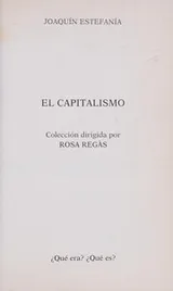 Cover of Capitalismo, El