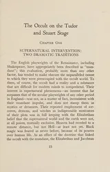 Cover of The occult on the Tudor and Stuart stage