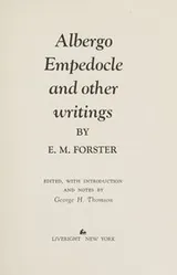 Cover of Albergo Empedocle, and other writings