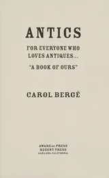 Cover of Antics