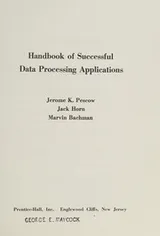 Cover of Handbook of successful data processing applications