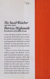 Cover of The snail-watcher, and other stories