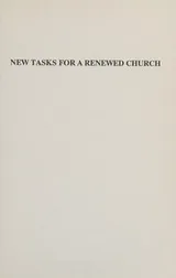 Cover of New Tasks for the Renewed Church