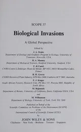 Cover of Biological invasions