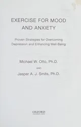 Cover of Exercise for mood and anxiety