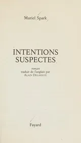 Cover of Intentions suspectes