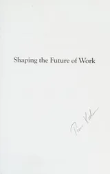 Cover of Shaping the Future of Work