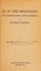 Cover of As at the beginning