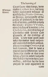Cover of A Briefe treatise concerning the burnynge of Bucer and Phagius