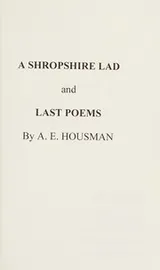 Cover of A shropshire lad and last poems
