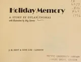 Cover of Holiday memory