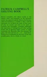 Cover of Patrick Campbell's golfing book
