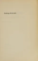 Cover of Eating animals