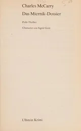 Cover of Das Miernik-Dossier