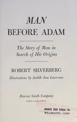 Cover of Man before Adam