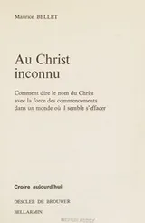 Cover of Au Christ inconnu
