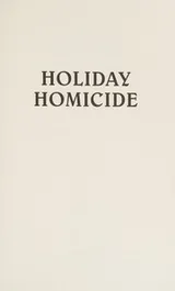 Cover of Holiday homicide