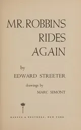 Cover of Mr. Robbins rides again